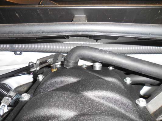 install it to the right side spigot at the back of the supercharger.