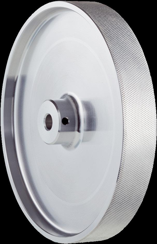 polyurethane surface for 10 mm solid shaft, circumference 500 mm BEFMR10500APG 4084736 Aluminum measuring wheel with studded polyurethane surface for 10 mm solid shaft,