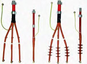 Mining cables Sealing ends Sealing ends form the termination point of a medium voltage cable and serve as a connection to the electrical equipment (e.g. switchgears etc.).
