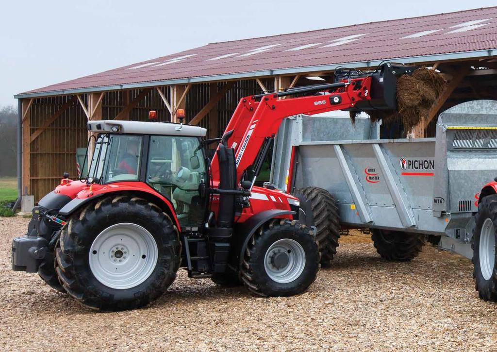 07 FROM MASSEY FERGUSON Highlights MF 900 Loaders Highlights : Designed for fitting all Massey Ferguson tractors Clean beam design offers unrivalled visibility and safety Enclosed pipework reduces