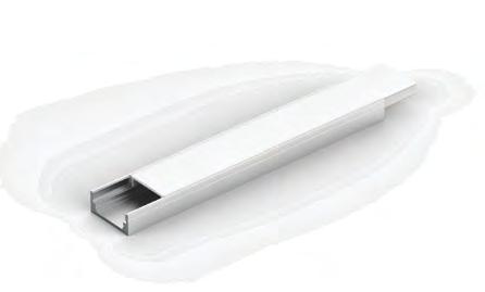 Aluminium Profile A basic profile that will fit LED strip up to 12mm wide and 7mm high.