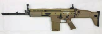 FN SCAR Type: Assault rifle Calibre: 5.56 45 mm (SCAR-L); 7.62 51 mm (SCAR-H, which may be converted to 5.