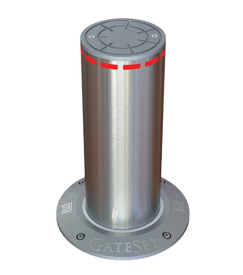 RISING BOLLARDS SECURITY BARRIERS GateSet GSB5000 Series Hydraulic Rising Bollards Systems are designed to provide secure solutions for vehicle access control and regulation of city traffic.