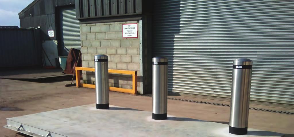 Safe operation eliminates the pinch points found in many wedge-style barriers and the need for a safety skirt Architectural appeal a variety of finishes including stainless steel, aluminum and bronze