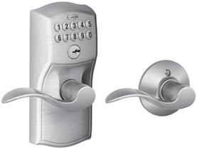 Auto-Lock Auto-lockig, automatically re-locks after 5 secods Ulocked by valid access code from outside Iside kob or lever always ulocked Key ca be used to ulock as back-up FE 595 PLY 505 FLA 12-322