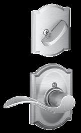 Hadlesets F Series Schlage s Hadleset Decorative Collectios Decorative collectio is oly available with F Series Stad out effortlessly.