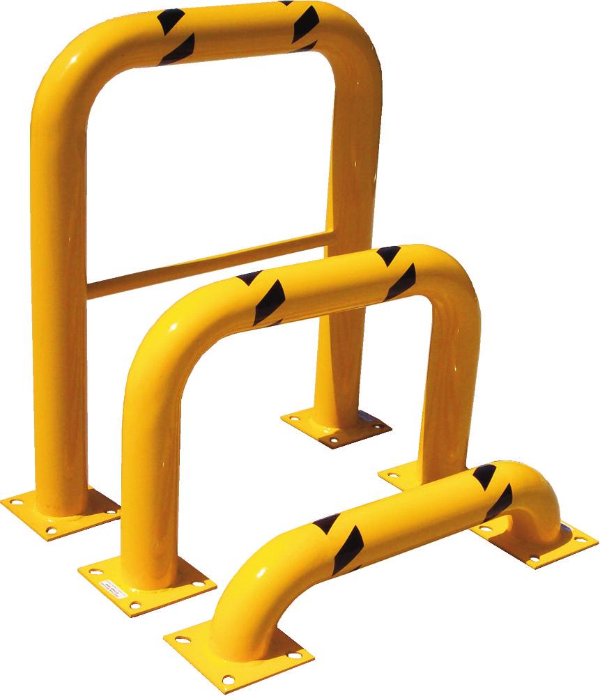 HPPG4236 36" 94 lbs. *42" HPPG4248 48" 97 lbs. * 42" high models employ a 1 5 16" diameter midrail for additional strength and protection. CORNER PIPE GUARDS MODEL NO.