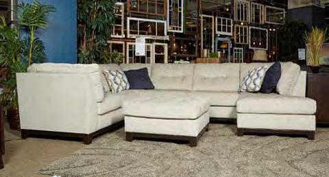 Nuvella Gray  Sectional
