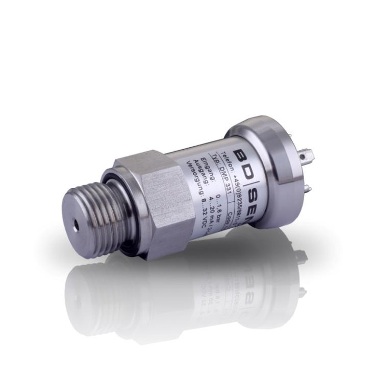 DMP Industrial Pressure Transmitter for Low Pressure Stainless Steel Sensor accuracy according to IEC 60770: standard: 0.5 % FSO option: 0.5 / 0. % FSO Nominal pressure from 0... 00 mbar up to 0.