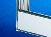 Extruded aluminium section, natural-anodised. With an adaptor plate (to specification) Material thickness: 3 mm aluminium, natural-anodised.