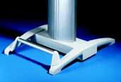 4 Stand systems Trim panel Cast aluminium Assembly parts for screw-fastening between the cast feet at the front or rear. Colour RAL Model No.