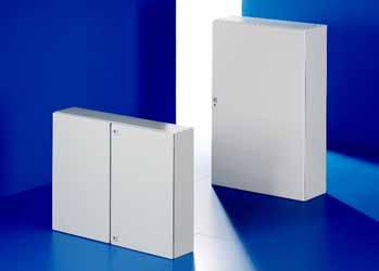 Compact enclosures AE Width: 600 000, height: 760 400 F F T G H H G. Compact enclosures AE Sheet steel Enclosure:.5 mm Door:.0 mm Mounting plate: 3.