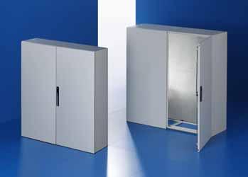 T Compact system enclosures Rittal CM Width: 000 00, height: 000 400 F H G. Sheet steel Enclosure:.5 mm Door:.0 mm Mounting plate: 3.