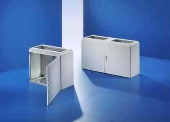 TopConsole System TP Pedestals H.4 H T H TopConsole System TP Sheet steel Enclosure:.5 mm Door:.0 mm Mounting plate:.