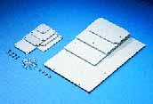 Polycarbonate enclosures PK Accessories Mounting plate For individual configuration Design: Melamine phenol-coated laminated paper,.5 mm thick. Colour: RAL 7035 Self-tapping assembly screws.