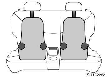 directions. Follow all the installation instructions provided by its manufacturer. SU13244a SU13228c 4. Replace the head restraint. Be sure to close the cover when the anchor bracket is not in use.
