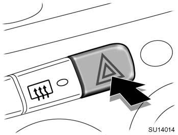 The lever automatically returns after you make a turn, but you may have to return it by hand after you change lanes.