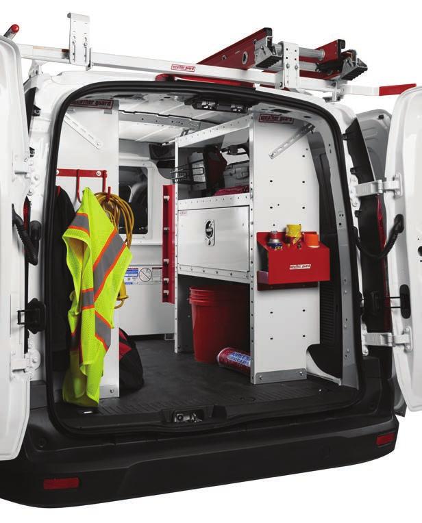 DESIGNED WITH THE PROFESSIONAL IN MIND WEATHER GUARD Van Solutions deliver unmatched organization, productivity, and durability, backed by a Limited Lifetime Warranty.