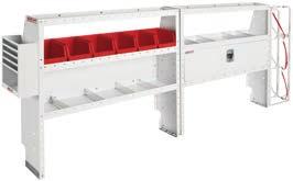Storage Shelf Unit, in x in x in 0--0 Drawer Secure Storage Module in x in x in 0 0--0 Accessory Back Panel, in --0 REDZONE hook cord or tool holder 0--0