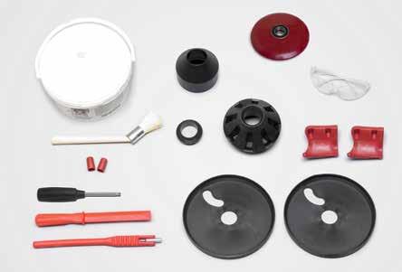 Flange plate kit 20-3158-1 Ideal for plastic clad wheels or reverse wheels where maximum protection is needed.