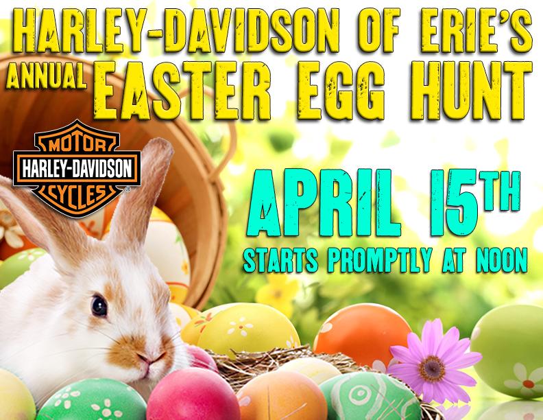 Bring the Kids to HDE Easter Egg Hunt @ Noon April 15th Our dealership is pleased to host our annual Easter Egg Hunt on Saturday, April 15th at NOON.