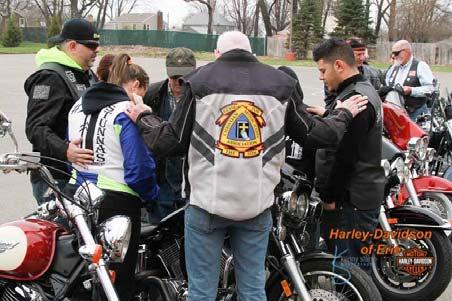 Hang around after you enjoy some food and beverages to have your motorcycle blessed by the Christian Motorcycle Association