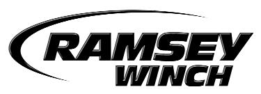 Ramsey Winch Company OWNER S MANUAL Electric Winch Model TR5000 12 Volt PERFORMANCE FIRST LAYER OF CABLE LINE PULL LINE SPEED (FPM) LINE SPEED (MPM) CURRENT (AMPS) TR5000 RATED LINE PULL PER LAYER