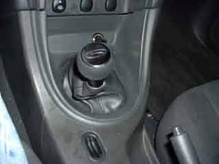 Here, I decided to set off the new short-throw shifter with a Steeda shift knob.