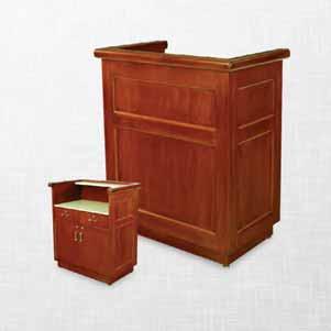 Model 5936 Avonite top and working surface Two locking drawers