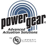 0F The Power Gear leveling and stabilizing system is an electronically controlled/hydraulically operated unit that consists of a 12 volt DC powered motor/pump/manifold assembly with fluid reservoir,
