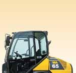 Stage IIIA and EPA Tier III Low operating costs Large 90 A alternator Easy maintenance Tilting cab Longitudinally
