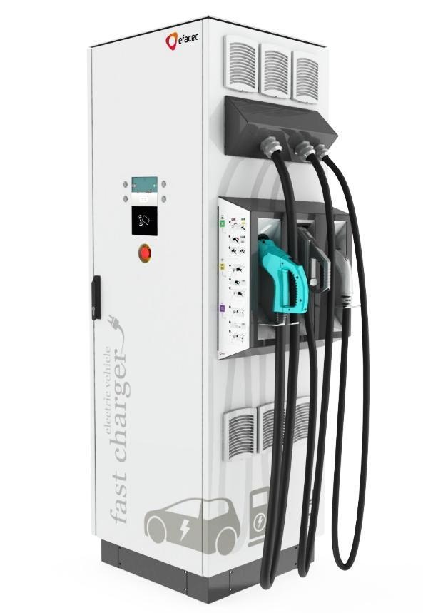 1 GENERAL PRODUCT DESCRIPTION EFAPOWER EV-QC45 charging station is able to charge all electric vehicles compliant with CHAdeMO charging system and Combined Charging System (CCS) standards.