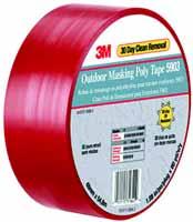 Masking / Vinyl & Safety Tapes 19 Outdoor Masking Poly Tape 5903 Outdoor Masking Poly Tape 5903 is designed for construction, remodeling and maintenance jobs.