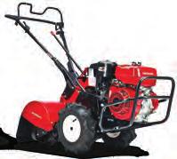 counter-rotating tines efficiently till the soil with reduced