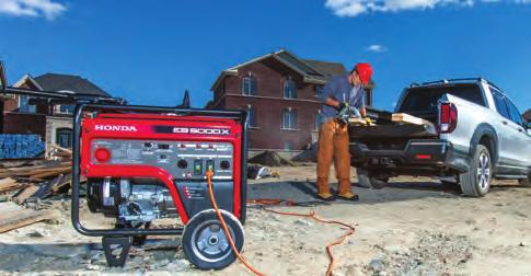 Honda generator controls are easily accessible and designed for ultimate convenience.