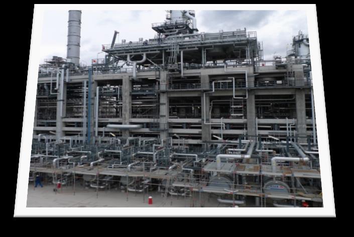 Delayed Coker Unit (DCU) Project Up- and Downstream Plants Crude Oil Crude Oil Distillation Coker gas Power and Heat Generation; LPG Recovery Atmospheric Residue Vacuum Distillation DC Naphta Naphtha