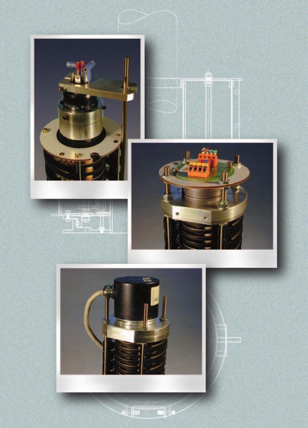 Slipring column with housing type 58 with Mercotac dto with potentiometer Slipring