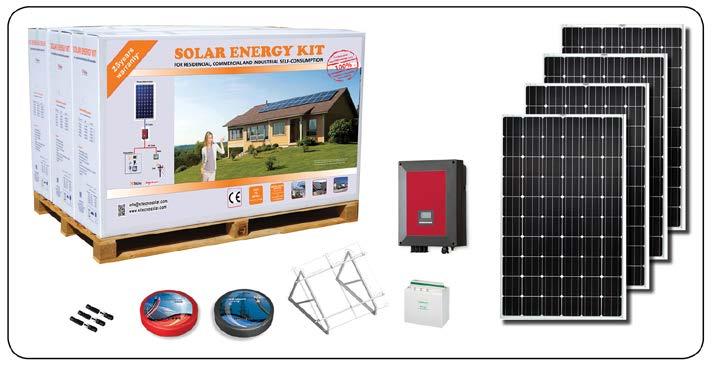 Solar PV panels generates DC electric power when exposed in sun light. High efficiency MPPT Hybrid PV inverter converts DC electric power in to AC electric power for consumption in load.