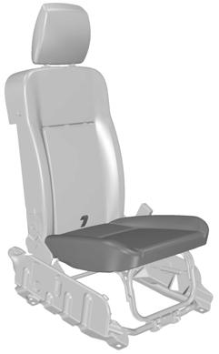 Seats Adjusting the armrest Transit Connect 1 E74820 Folding the front passenger seat WARNINGS Make sure that the seats and the