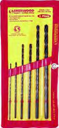 EXTRA LENGTH DRILLS Extra Drills - Steam Tempered General-purpose drills for steels, cast steel, grey cast iron, malleable cast iron, nickel brass, aluminium alloy and graphite.