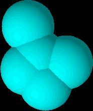 angle is 109.5 O The shape is tetrahedral as a result of the four bond pairs of electrons equally repelling.
