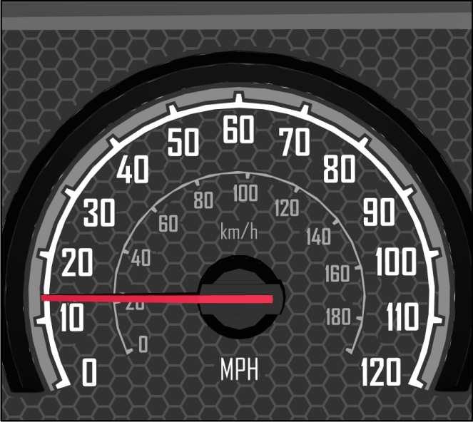 W3133360 Speedometer Indicates the speed of the vehicle.