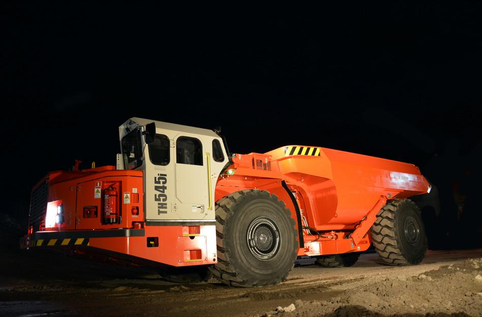 SANDVIK TH545i UNDERGROUND TRUCK TECHNICAL SPECIFICATION The Sandvik TH545i is a high performance 45 tonne articulated underground dump truck for use in 4.5 x 4.5 meter haulage ways.