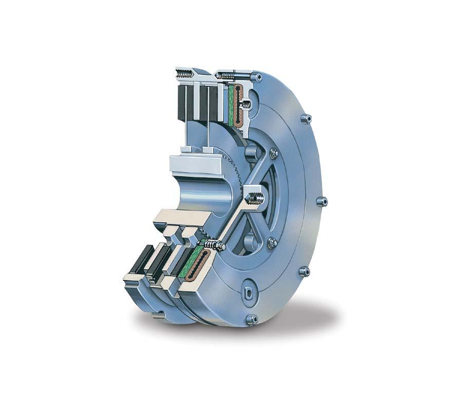 Low Inertia High Torque Brake Combinations Low Inertia Low Inertia Spring-Set Very Low Inertia Drive Plate Assembly with Bonded or Riveted Pads Floating Plate Hub Grooved Friction Disc Multiple Spud