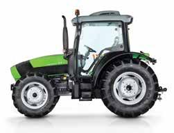 hp. The new Deutz-Fahr engine incorporates fuel efficiency by using individual Bosch injectors and 4000cc naturally