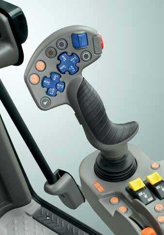 But that s not all: the layout of the controls has been optimised for maximum comfort whether the operator is focusing on tasks with front and lateral implements or working with rear-mounted
