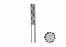 JABRO COMPOSITE JC877 JC877 Solid carbide end mill advanced router left hand helix downcut Inch Tolerances: DMM=h5 DC=-0,02, -0,08 inch D Ordering and Product No.