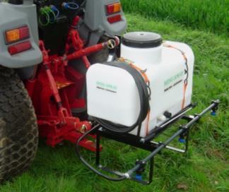 Tractor Mounted - 70 and 125 litre tanks Mini-Spray Tractor Mounted The 70 litre and 125 litre Mini-Spray range of tractor mounted sprayers is suitable for many spraying jobs that are field-based and
