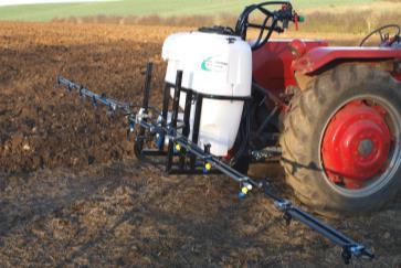 Tractor Mounted - 200 to 600 litre tanks Midi-Spray MDM200P & MDM300P - Standard 200 litre & 300 litre Standard Specification PTO-Drive Tractor Mounted Sprayers with 4m boom 200 or 300 litre tank,