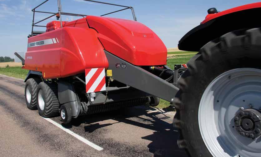 and loads on the baler when hard and uneven ground conditions are encountered.